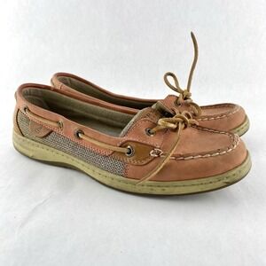 Sperry Top-Sider Size 9 M Pink Boat Shoe Shoes Leather‎ Women 9288036